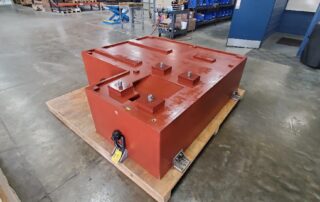 L shape precision polymer pump base