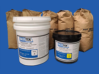 PoxyGrout-ZP premium epoxy grout shown in standard 4 bag it